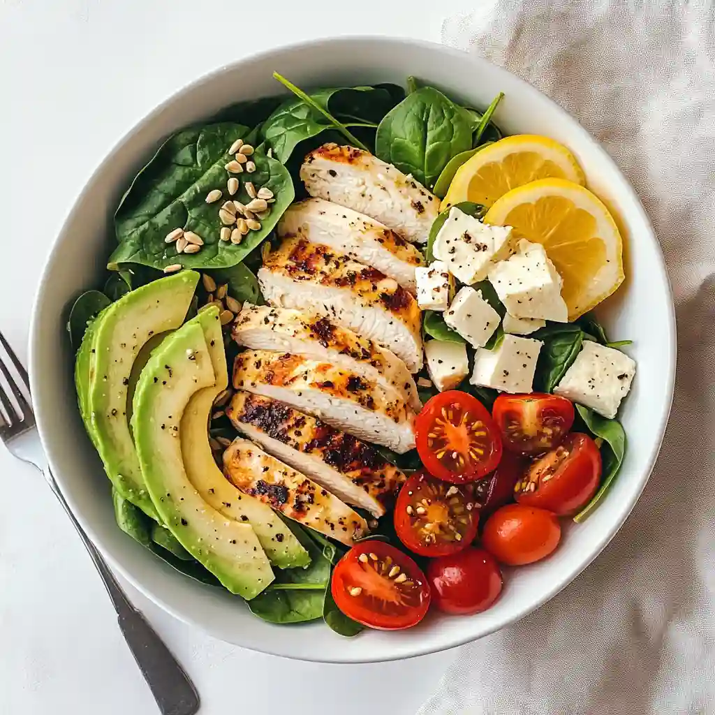 High-Protein Chicken and Spinach Salad
