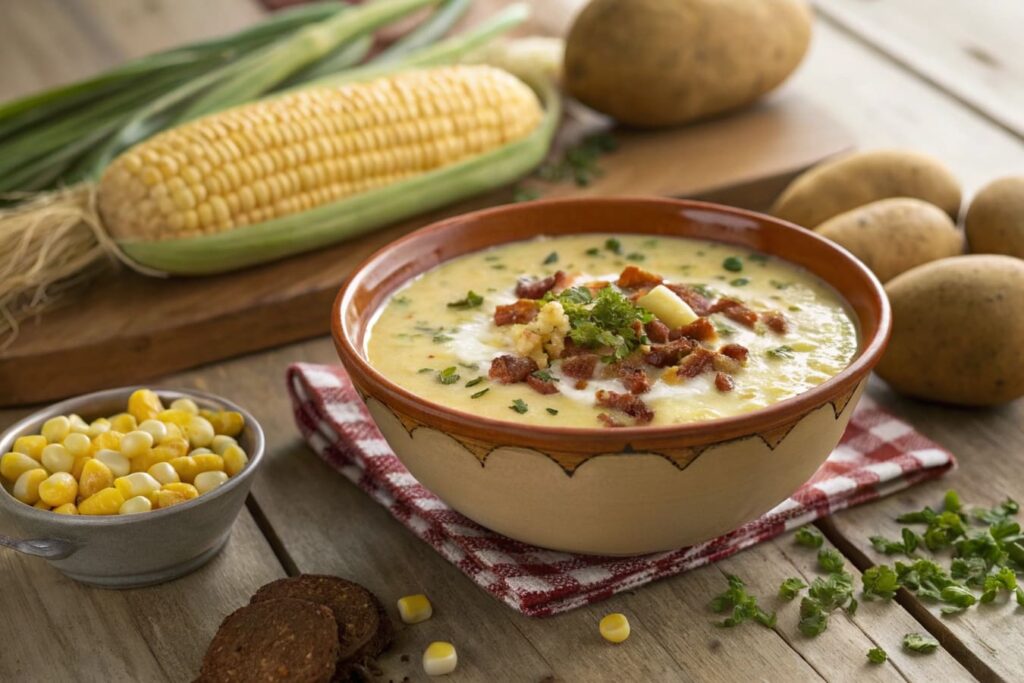 Perfect Corn Chowder With Bacon And Chives