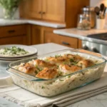 Forgotten Chicken Recipe fresh from oven in cozy kitchen