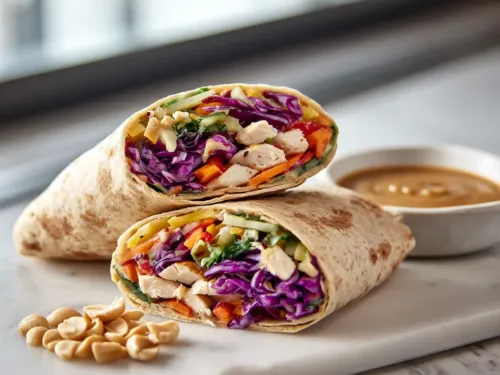Thai Peanut Chicken Wraps: Easy Recipe Packed with Flavor