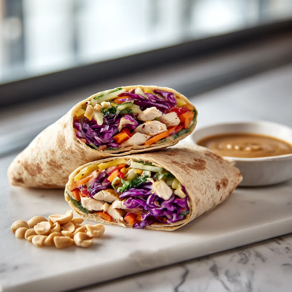 Thai Peanut Chicken Wraps: Easy Recipe Packed with Flavor