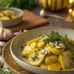 beautifully-plated-yellow-squash-recipe-with-herbs