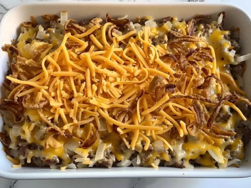 Cheesy Hash Brown and Hamburger Casserole: Easy Comfort Food