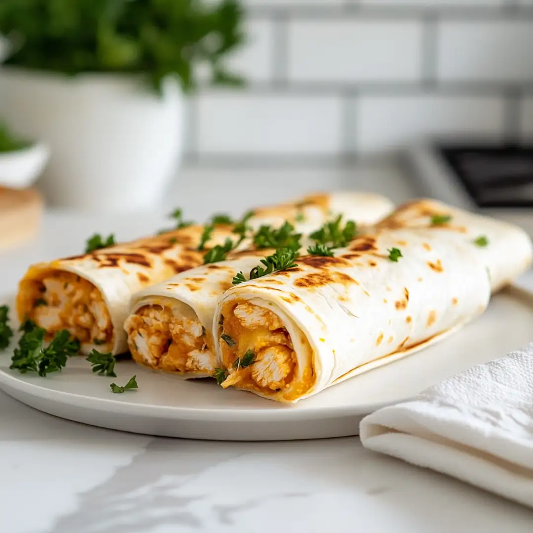 These Cheesy Garlic Chicken Wraps Became Our Family’s Weekly Obsession