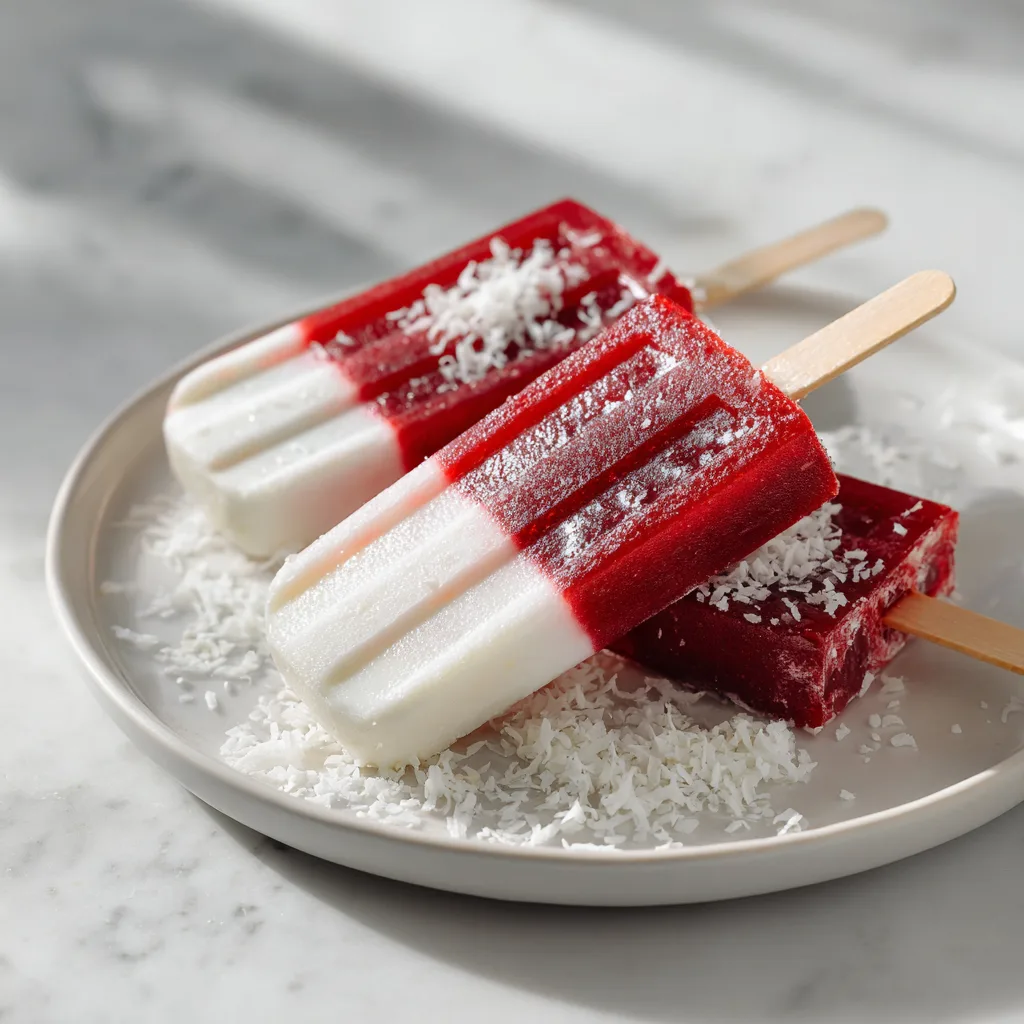 Sorrel Coconut Popsicles frozen sorrel recipe popsicles with coconut milk and maple syrup