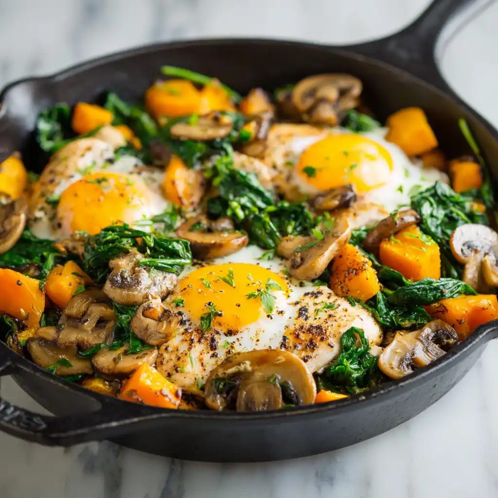 AIP Diet Chicken and Vegetable Breakfast Skillet