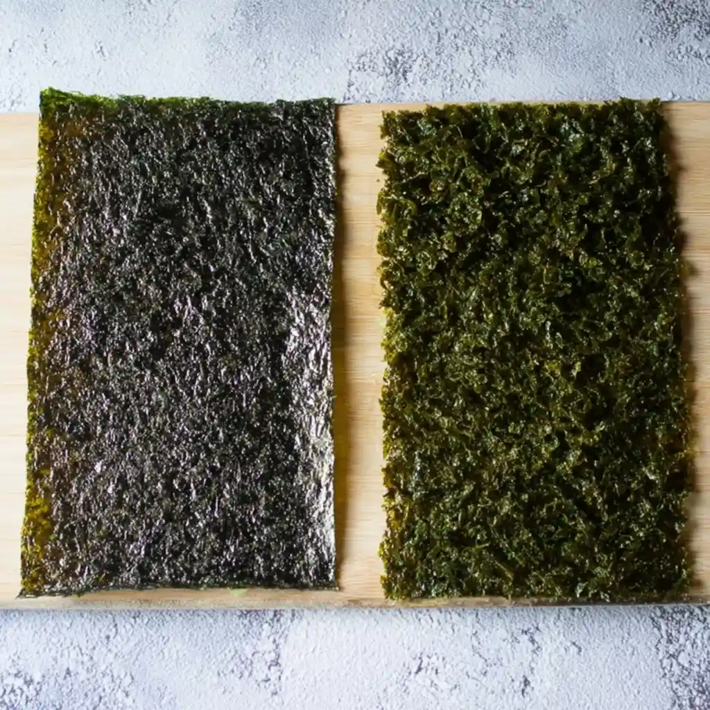 Sushi nori sheets shown for making homemade sushi rolls