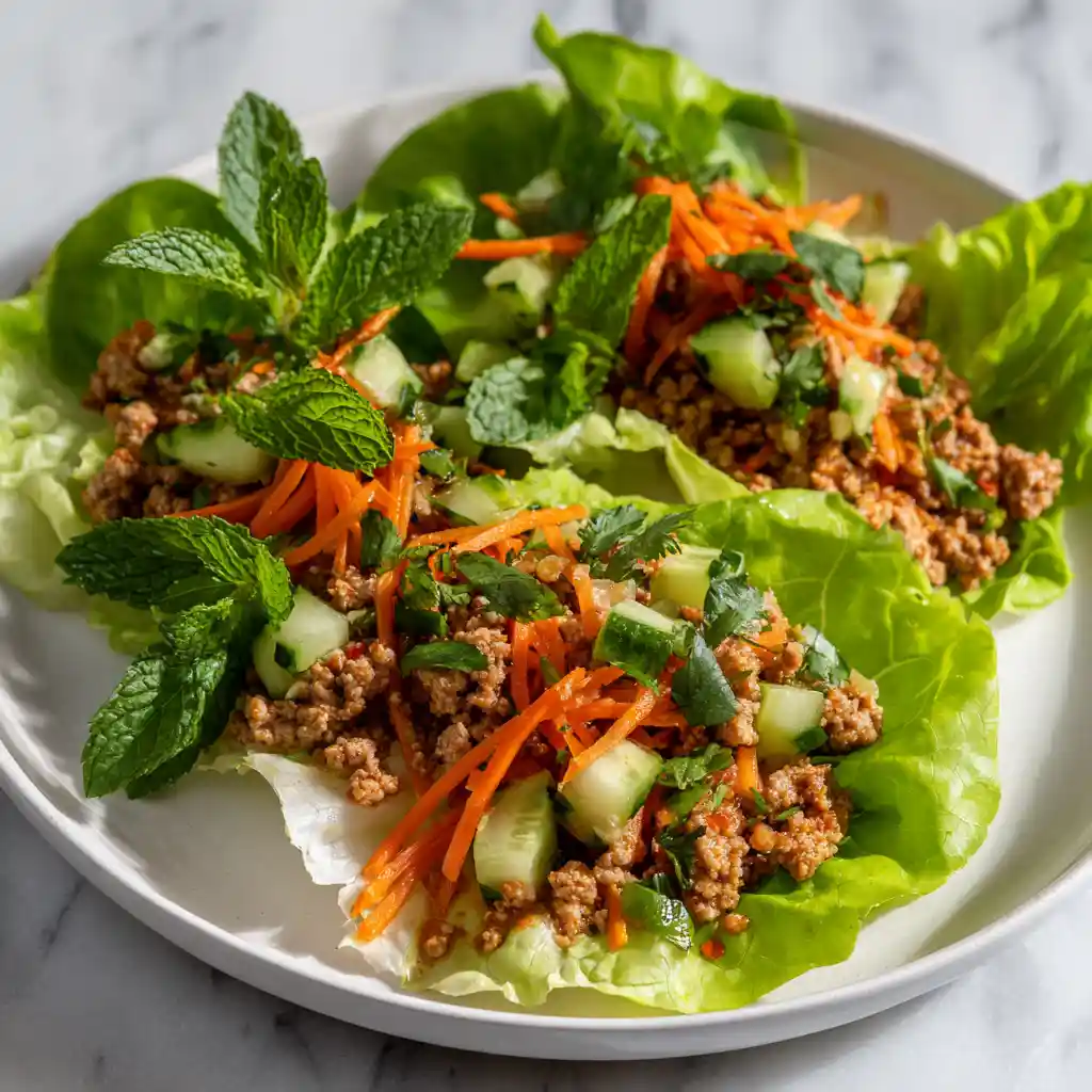 AIP Diet Turkey and Veggie Lettuce Wraps