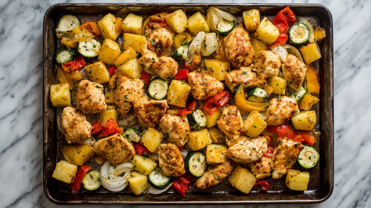 Easy sheet pan chicken potato recipes with golden crispy vegetables