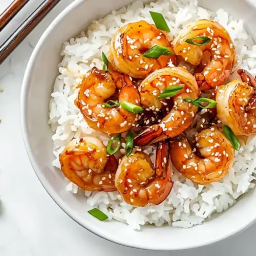 Easy honey garlic shrimp recipe with tender shrimp in sweet garlic sauce